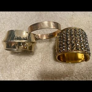 Three Piece Bracelets. Different shop and size.